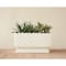Hello Honey® 11" White Hobnail Rectangle Ceramic Planter